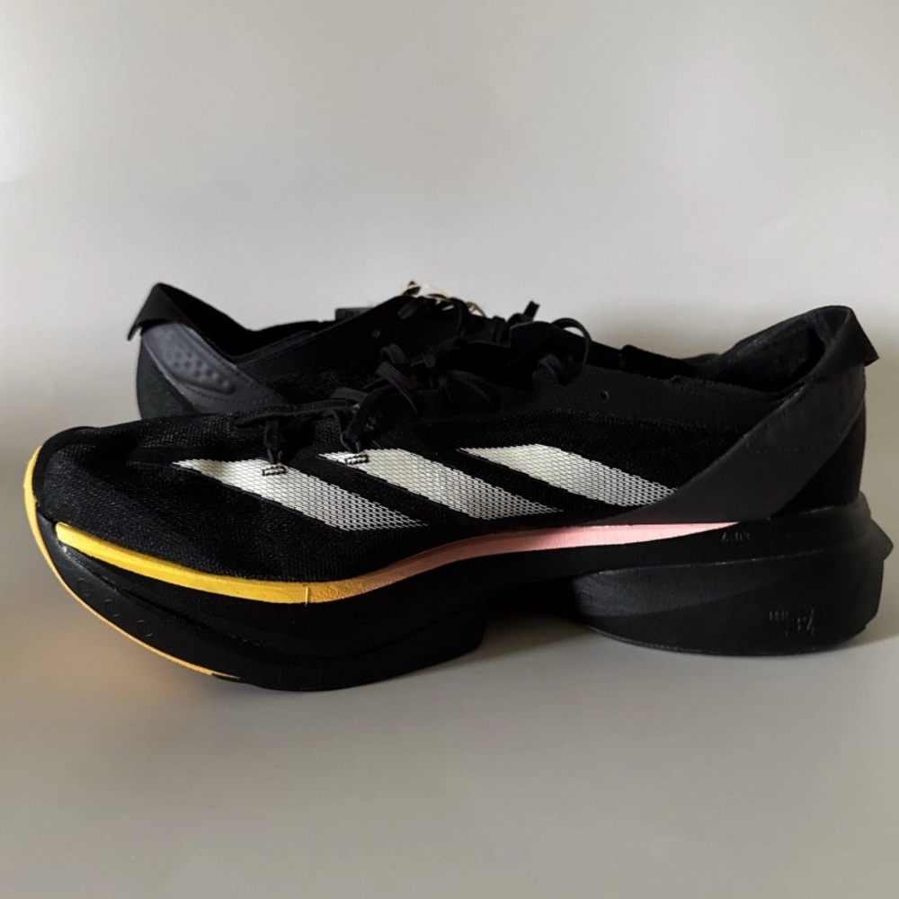 adidas Adizero Adios Pro 3 M Core Black Zero Metallic Men Running IG6439 Size 10 - Picture 7 of 9